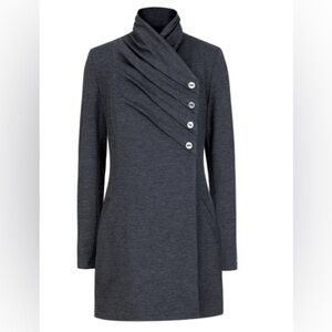 NWT Ronen Chen LUCY Blazer Jacket ASSYMETRICAL charcoal gray size 4 Us